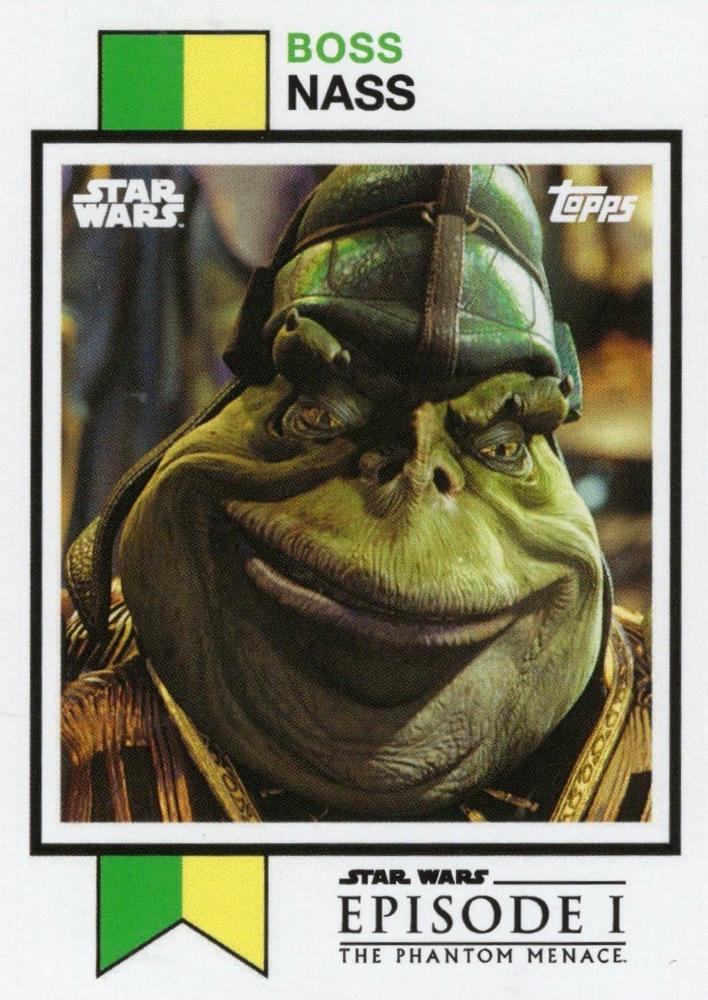 Star Wars Throwback Thursday 2024 Card #15 Boss Nass 1973 Topps Football