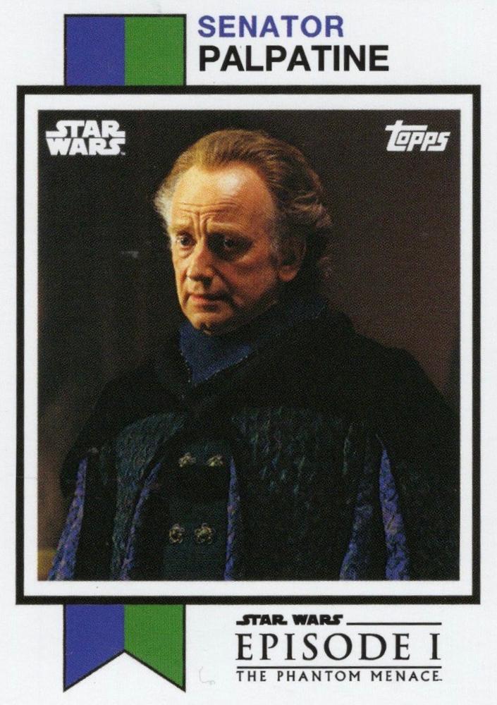 Star Wars Throwback Thursday 2024 Card #19 Senator Palpatine 1973 Topps Football