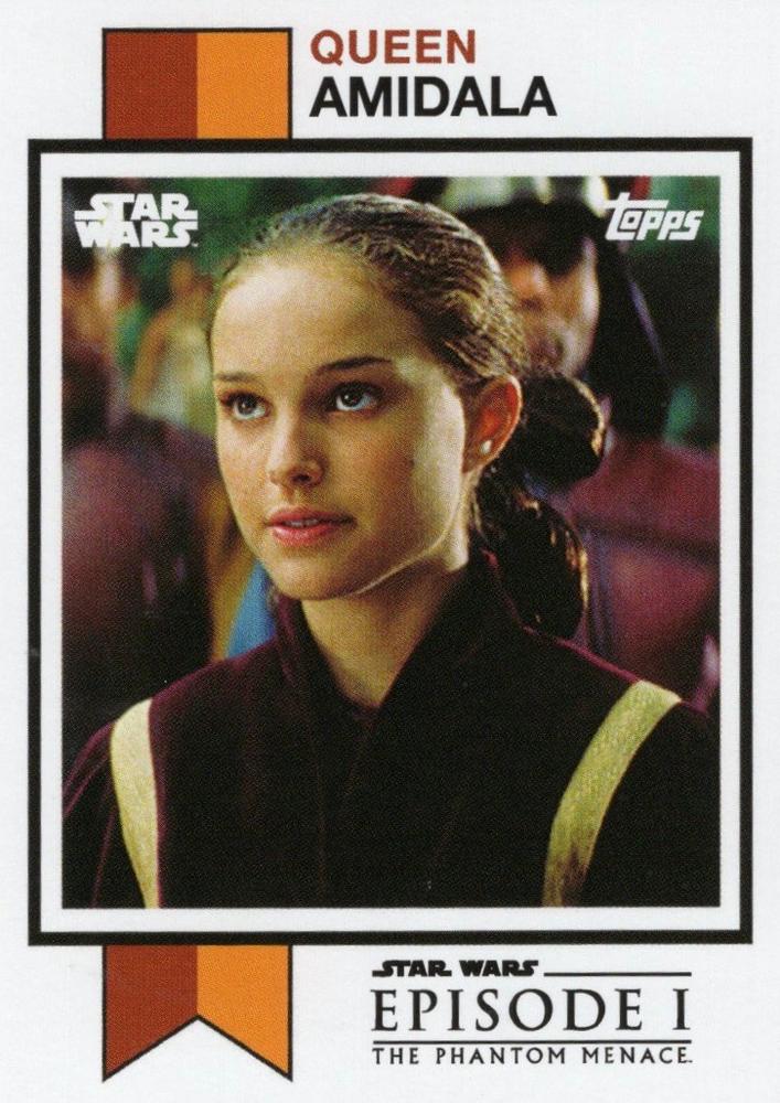 Star Wars Throwback Thursday 2024 Card #23 Queen Amidala 1973 Topps Football