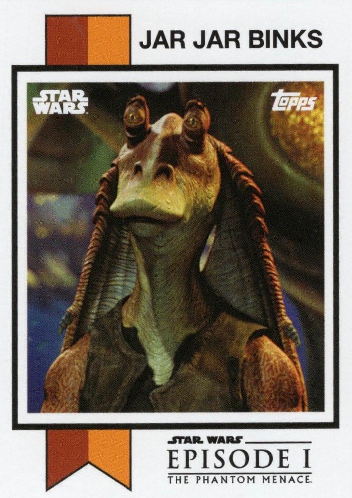 Star Wars Throwback Thursday 2024 Card #24 Jar Jar Binks 1973 Topps Football