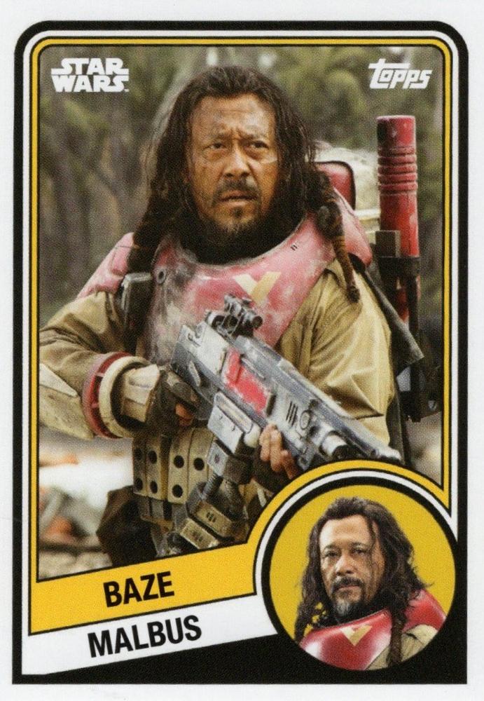 Star Wars Throwback Thursday 2024 Card #25 Baze Malbus 1984-85 Topps Hockey