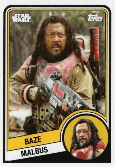 Star Wars Throwback Thursday 2024 Card #25 Baze Malbus 1984-85 Topps Hockey