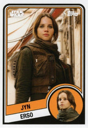 Star Wars Throwback Thursday 2024 Card #26 Jyn Erso 1984-85 Topps Hockey