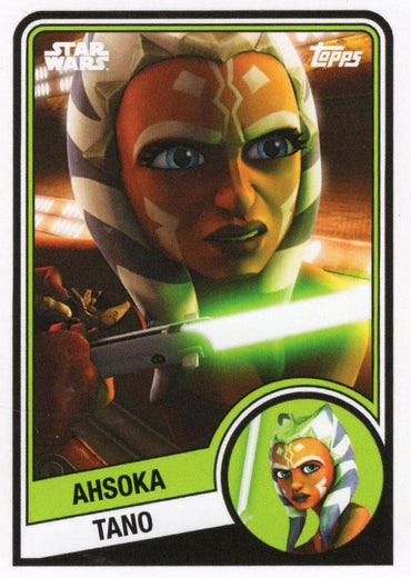 Star Wars Throwback Thursday 2024 Card #28 Ahsoka Tano 1984-85 Topps Hockey