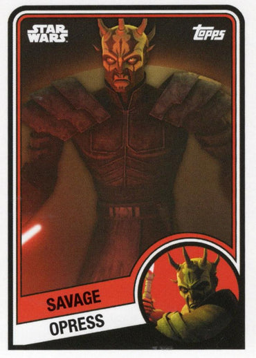 Star Wars Throwback Thursday 2024 Card #30 Savage Opress 1984-85 Topps Hockey