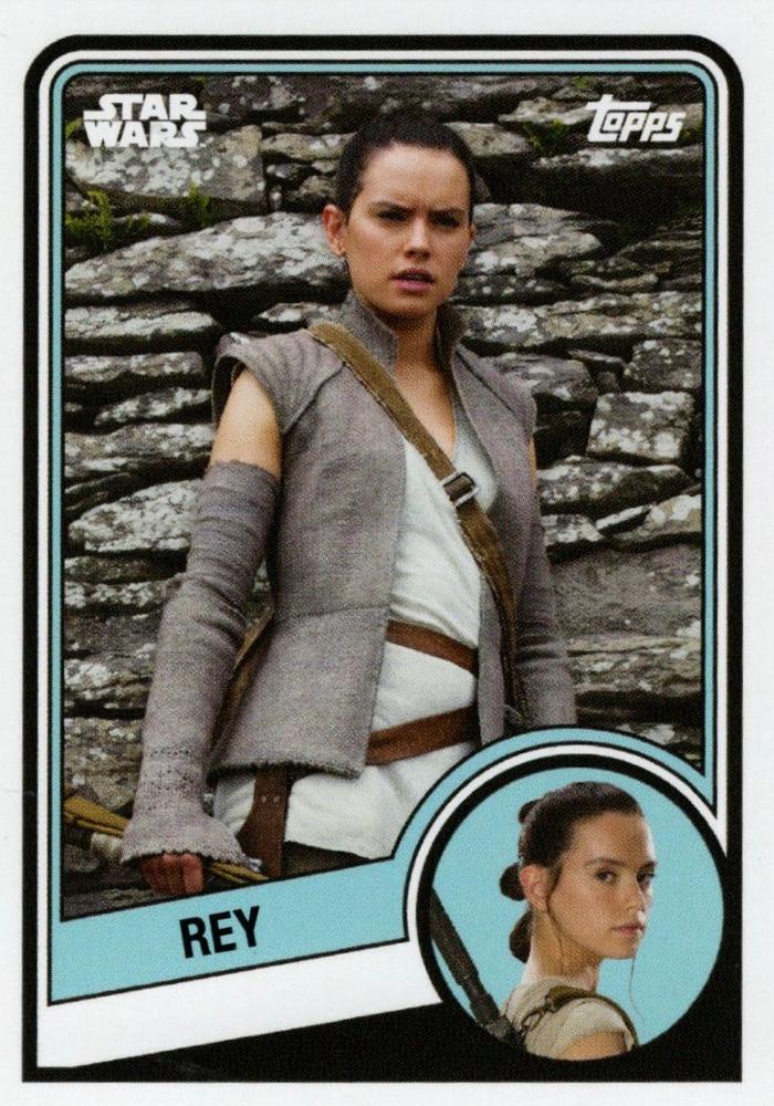 Star Wars Throwback Thursday 2024 Card #35 Rey 1984-85 Topps Hockey