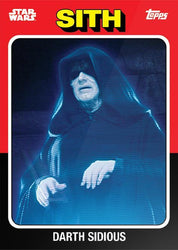 Star Wars Throwback Thursday 2024 Card #37 Darth Sidious 1975 Topps Baseball