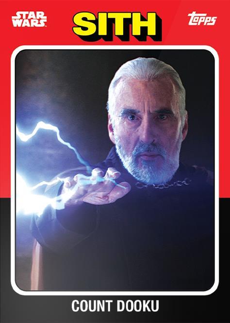 Star Wars Throwback Thursday 2024 Card #39 Count Dooku 1975 Topps Baseball