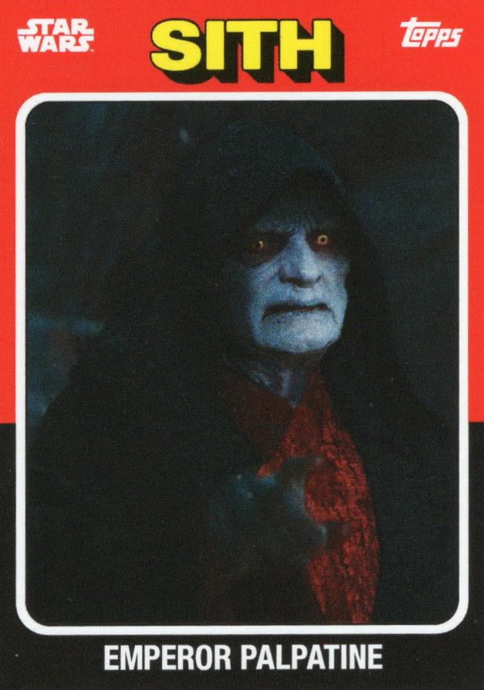 Star Wars Throwback Thursday 2024 Card #42 Emperor Palpatine 1975 Topps Baseball