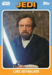 Star Wars Throwback Thursday 2024 Card #44 Luke Skywalker 1975 Topps Baseball