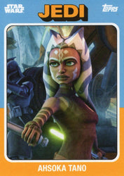 Star Wars Throwback Thursday 2024 Card #47 Ahsoka Tano 1975 Topps Baseball