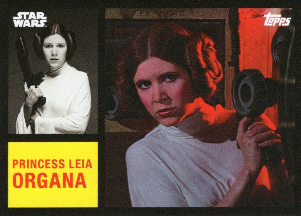 Star Wars Throwback Thursday 2024 Card #49 Princess Leia Organa 1962 Topps Football