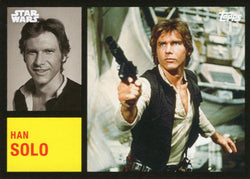 Star Wars Throwback Thursday 2024 Card #50 Han Solo 1962 Topps Football