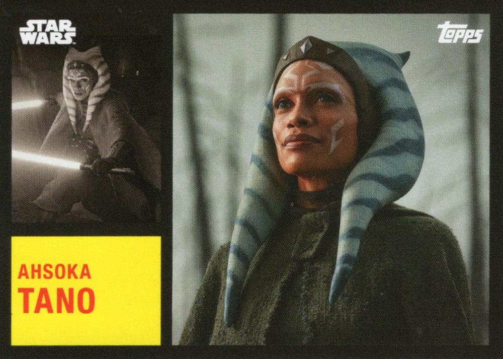 Star Wars Throwback Thursday 2024 Card #52 Ahsoka Tano 1962 Topps Football