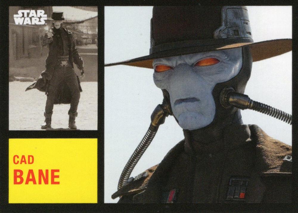 Star Wars Throwback Thursday 2024 Card #57 Cad Bane 1962 Topps Football