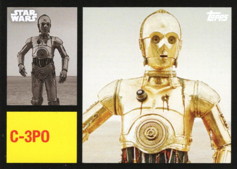 Star Wars Throwback Thursday 2024 Card #60 C-3PO 1962 Topps Football