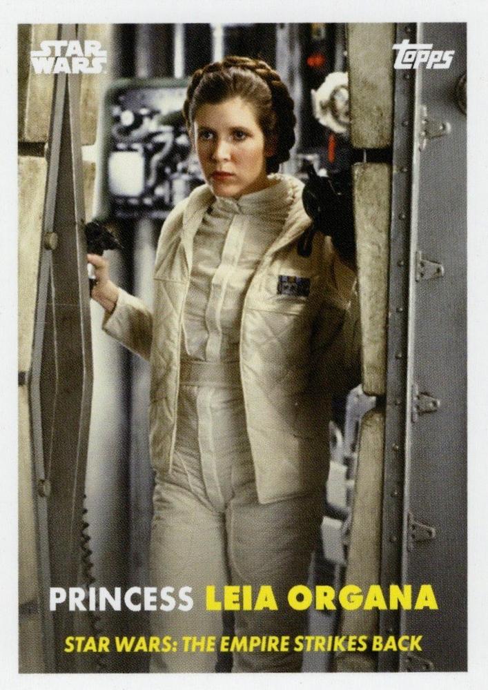 Star Wars Throwback Thursday 2024 Card #61 Princess Leia 1957 Topps Baseball