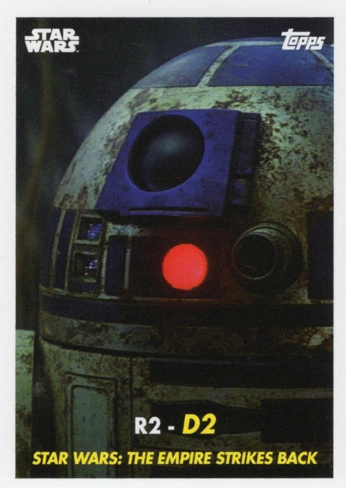 Star Wars Throwback Thursday 2024 Card #64 R2-D2 1957 Topps Baseball