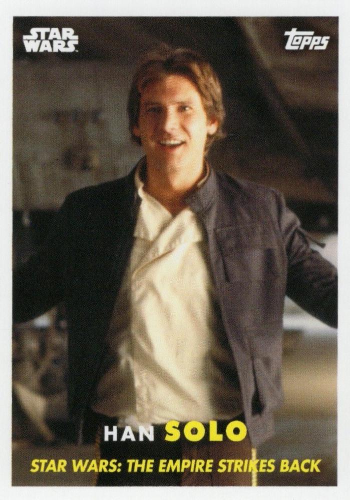 Star Wars Throwback Thursday 2024 Card #68 Han Solo 1957 Topps Baseball