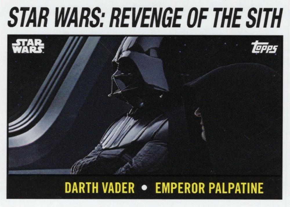 Star Wars Throwback Thursday 2024 Card #75 Darth Vader Emperor Palpatine