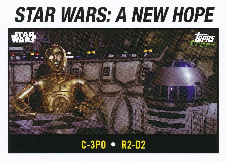 Star Wars Throwback Thursday 2024 Card #78 C-3PO R2-D2