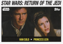 Star Wars Throwback Thursday 2024 Card #80 Han Solo Princess Leia