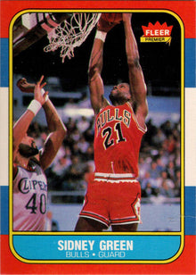 1986-87 Fleer Basketball #40 Sidney Green Base Rookie Card