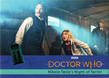 2022 Doctor Who Series 11 & 12 Teal Parallel Card 40 "Nikola Tesla's Night…" /99
