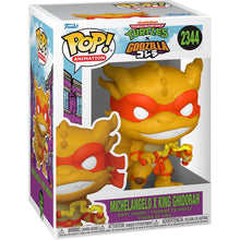 Funko Pop Animation 2344 TMNT x Godzilla Michelangelo x King Ghidorah