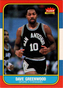 1986-87 Fleer Basketball #41 Dave Greenwood Base Rookie Card