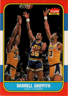 1986-87 Fleer Basketball #42 Darrell Griffith Base Rookie Card