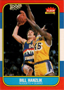 1986-87 Fleer Basketball #43 Bill Hanzlik Base Rookie Card