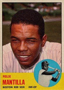 Topps Baseball 1963 Base Card 447 Felix Manitlla