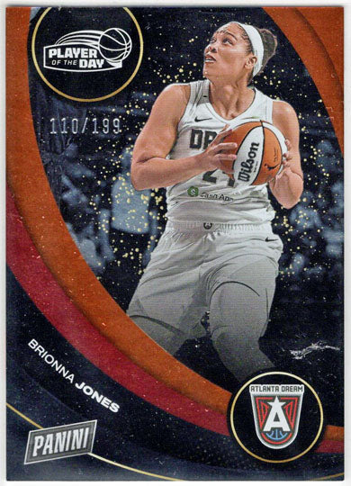 2025 Panini WNBA Player of the Day Orange Parallel Card 44 Brionna Jones 110/199