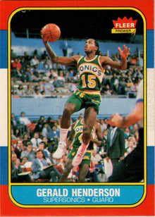 1986-87 Fleer Basketball #45 Gerald Henderson Base Rookie Card