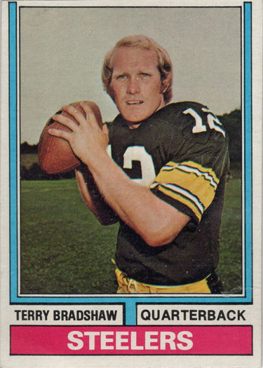 Topps Football 1974 Base Card 470 Terry Bradshaw