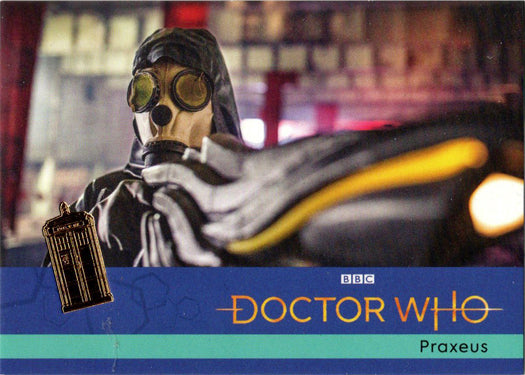 2022 Doctor Who Series 11 & 12 Gold Parallel Card 47 "Praxeus" /99