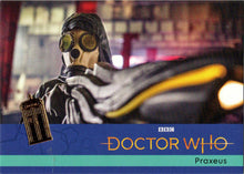 2022 Doctor Who Series 11 & 12 Gold Parallel Card 47 "Praxeus" /99