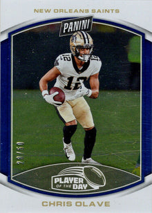2023 Panini POTD Football Blue Foil Parallel Card 47 Chris Olave 28/50