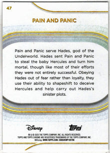 2025 Topps Chrome Disney Base Card 47 Pain and Panic