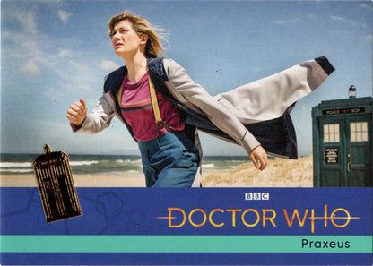 2022 Doctor Who Series 11 & 12 Gold Parallel Card 48 "Praxeus" /99