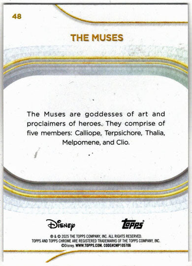 2025 Topps Chrome Disney Base Card 48 The Muses