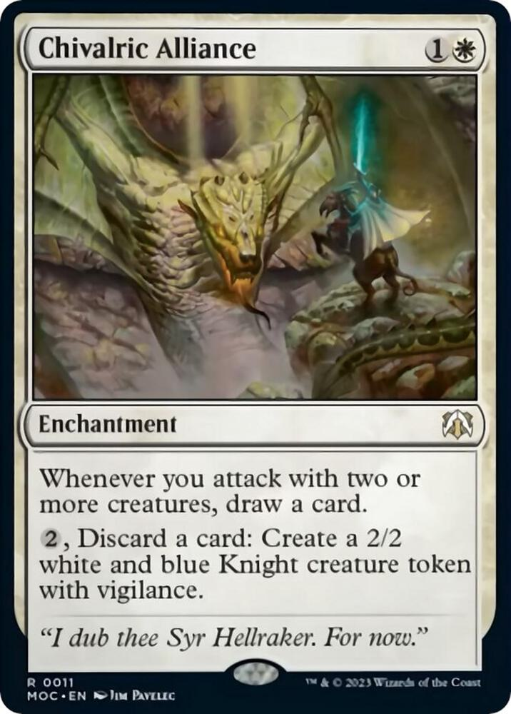 Chivalric Alliance [March of the Machine Commander] Near Mint Single