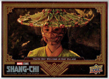 2023 Upper Deck Marvel Shang-Chi Gold Parallel Card 4 "You're Not Welcome” /299