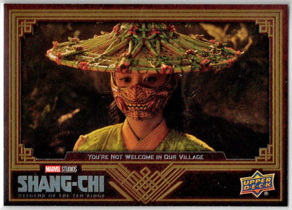 2023 Upper Deck Marvel Shang-Chi Gold Parallel Card 4 "You're Not Welcome” /299