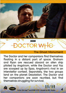 2022 Doctor Who Series 11 & 12 Teal Parallel Card 4 "The Ghost Monument" /99