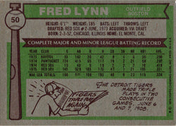 Topps Baseball 1976 Base Card 50 Fred Lynn