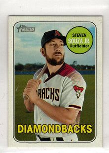 2018 Topps Heritage Mini Parallel Base Card 526 Steven Souza Jr. 061/100