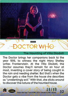 2022 Doctor Who Series 11 & 12 Teal Parallel Card 52 "The Haunting Of..." /99