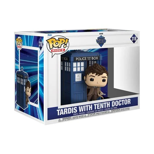 Pop Rides 318 Doctor Who Tardis with Tenth Doctor